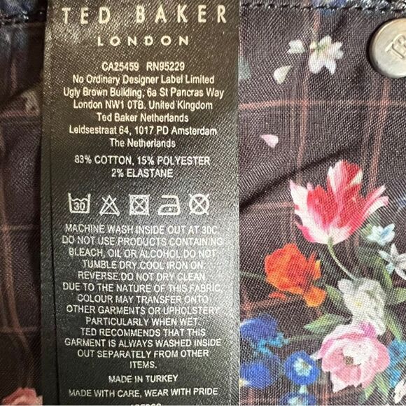 Ted Baker Dehbra Zebra Skinny Jeans In Black - Picture 10 of 10